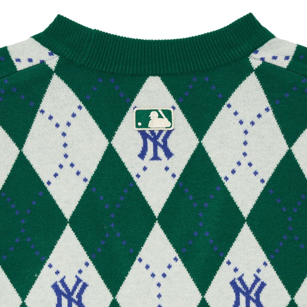 DIA MONOGRAM ALL OVER CARDIGAN NEW YORK YANKEES