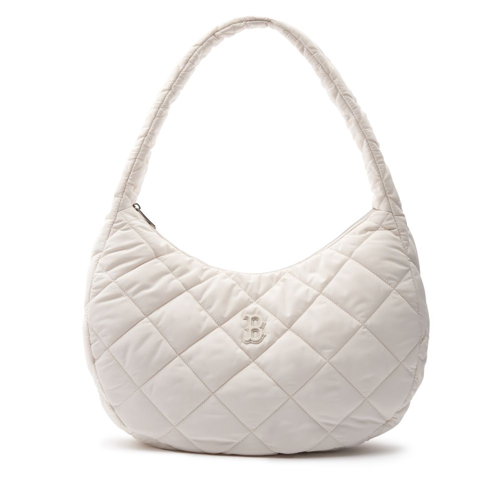 Quilted Embossed Boston Bag