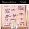 Bright Swan - Instant Download - Packaging Stickers Set - 24-0302