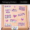 Instant Download - Packaging Stickers Set - 24-0302