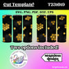 Instant Download - Tumbler Template - T231019 - Two Options Included