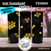 Instant Download - Tumbler Template - T231019 - Two Options Included