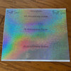 Bright Swan - Pinstriping - Holographic glitter flake permanent vinyl (HGF)