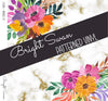 Bright Swan - Patterned Vinyl & HTV - Floral - Marble 02