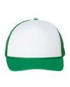 Bright Swan - Valucap - Foam Mesh-Back Trucker Cap - VC700 - White/ Kelly