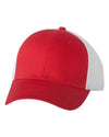 Bright Swan - Valucap - Mesh-Back Trucker Cap - VC400 - Red/White - Ends Monday overnight - Ready to ship Friday