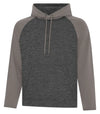 Bright Swan - ATC DYNAMIC FLEECE TWO TONE HOODIE - UNISEX - F2047 - Charcoal/coal grey