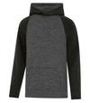 Bright Swan - ATC DYNAMIC FLEECE TWO TONE HOODIE - YOUTH - Y2047 - Charcoal/Black