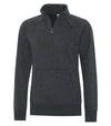 Bright Swan - ATC ESACTIVE VINTAGE LADIES' 1/2 ZIP - L2042 - Black Heather