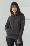 Bright Swan - ATC ESACTIVE VINTAGE LADIES' HOODIE - L2045 - BLACK HEATHER