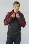 Bright Swan - ATC Esactive Vintage Two-Tone Hoodie - F2044 - Black Heather/Charcoal Heather