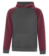 Bright Swan - ATC Esactive Vintage Two-Tone Hoodie - F2044 - Cardinal Heather/Charcoal Heather