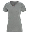 Bright Swan - ATC EUROSPUN RINGSPUN LADIES V-NECK - ATC8001L - Deep Heather