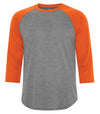 Bright Swan - ATC PROTEAM BASEBALL JERSEY - S3526 - Charcoal Heather/Deep Orange - Ends Monday Overnight - Ready to Ship Friday