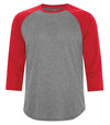 ATC PROTEAM BASEBALL JERSEY - S3526 - Charcoal Heather/True Red - Ends Monday Overnight - Ready to Ship Friday - Bright Swan