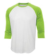 Bright Swan - ATC PROTEAM BASEBALL JERSEY - S3526 - White/Lime Shock - Ends Monday Overnight - Ready to Ship Friday