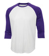 Bright Swan - ATC PROTEAM BASEBALL JERSEY - S3526 - White/Purple - Ends Monday Overnight - Ready to Ship Friday