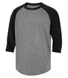 Bright Swan - ATC PROTEAM BASEBALL YOUTH JERSEY - Y3526 - Charcoal Heather/Black - Ends Monday Overnight - Ready to Ship Friday
