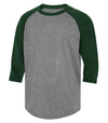 Bright Swan - ATC PROTEAM BASEBALL YOUTH JERSEY - Y3526 - Charcoal Heather/Forest Green - Ends Monday Overnight - Ready to Ship Friday