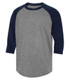 Bright Swan - ATC PROTEAM BASEBALL YOUTH JERSEY - Y3526 - Charcoal Heather/True Navy - Ends Monday Overnight - Ready to Ship Friday