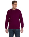 Bright Swan - Gildan Dryblend Crew Sweater - G12000 - MAROON -