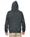 Bright Swan - Gildan Hoodie - Full Zip - G18600 - Dark Heather Grey -