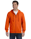 Bright Swan - Gildan Hoodie - Full Zip - G18600 - Safety Orange -