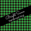 Bright Swan - Patterned Vinyl & HTV - Buffalo Plaid - Green