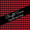 Bright Swan - Patterned Vinyl & HTV - Buffalo Plaid - Red