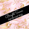 Bright Swan - Patterned Vinyl & HTV - Marble - Pink & Gold 08