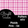 Bright Swan - Patterned Vinyl & HTV - Plaid - Pinks - 04