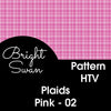Bright Swan - Patterned Vinyl & HTV - Plaid - Pinks - 02