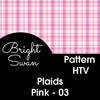 Bright Swan - Patterned Vinyl & HTV - Plaid - Pinks - 03