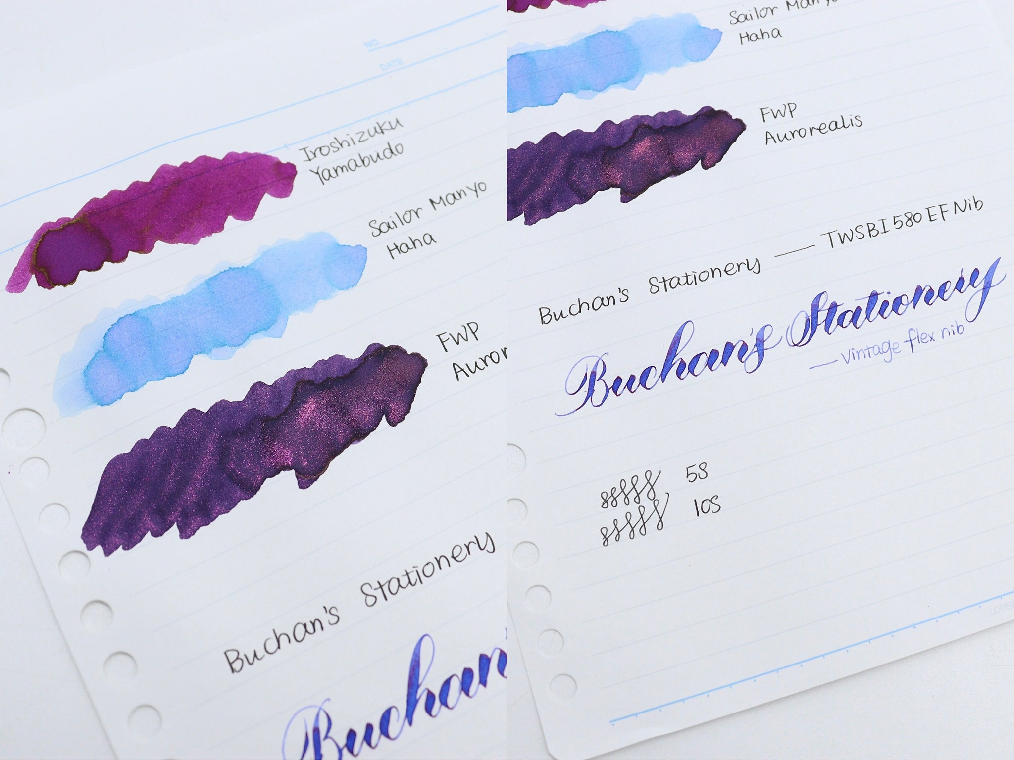 Maruman Loose Leaf Paper Notebook - Paper Review - Best Fountain Pen Friendly Paper - Buchan's Kerrisdale Stationery