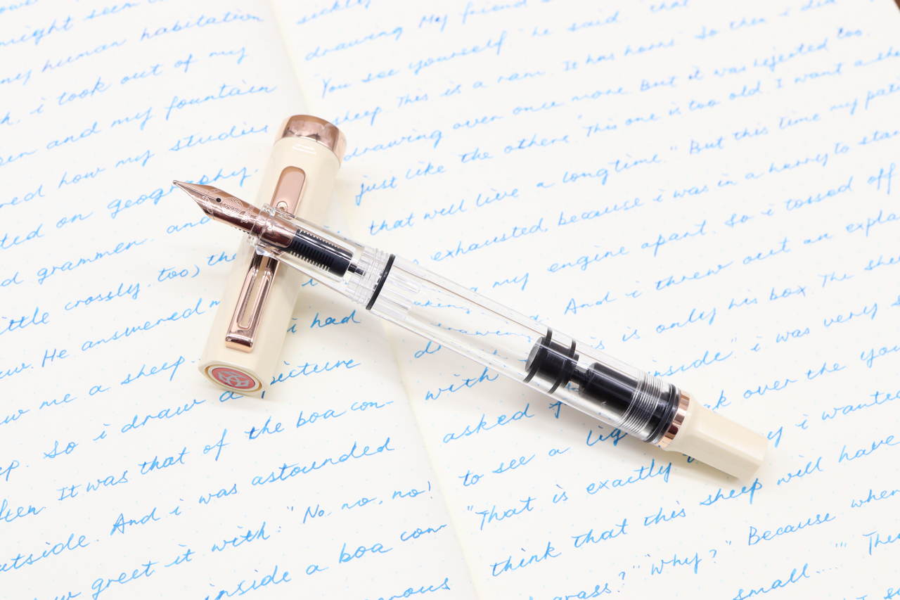 TWSBI ECO in Creme Color with Rose Gold Trim - Buchan's Kerrisdale Stationery Store