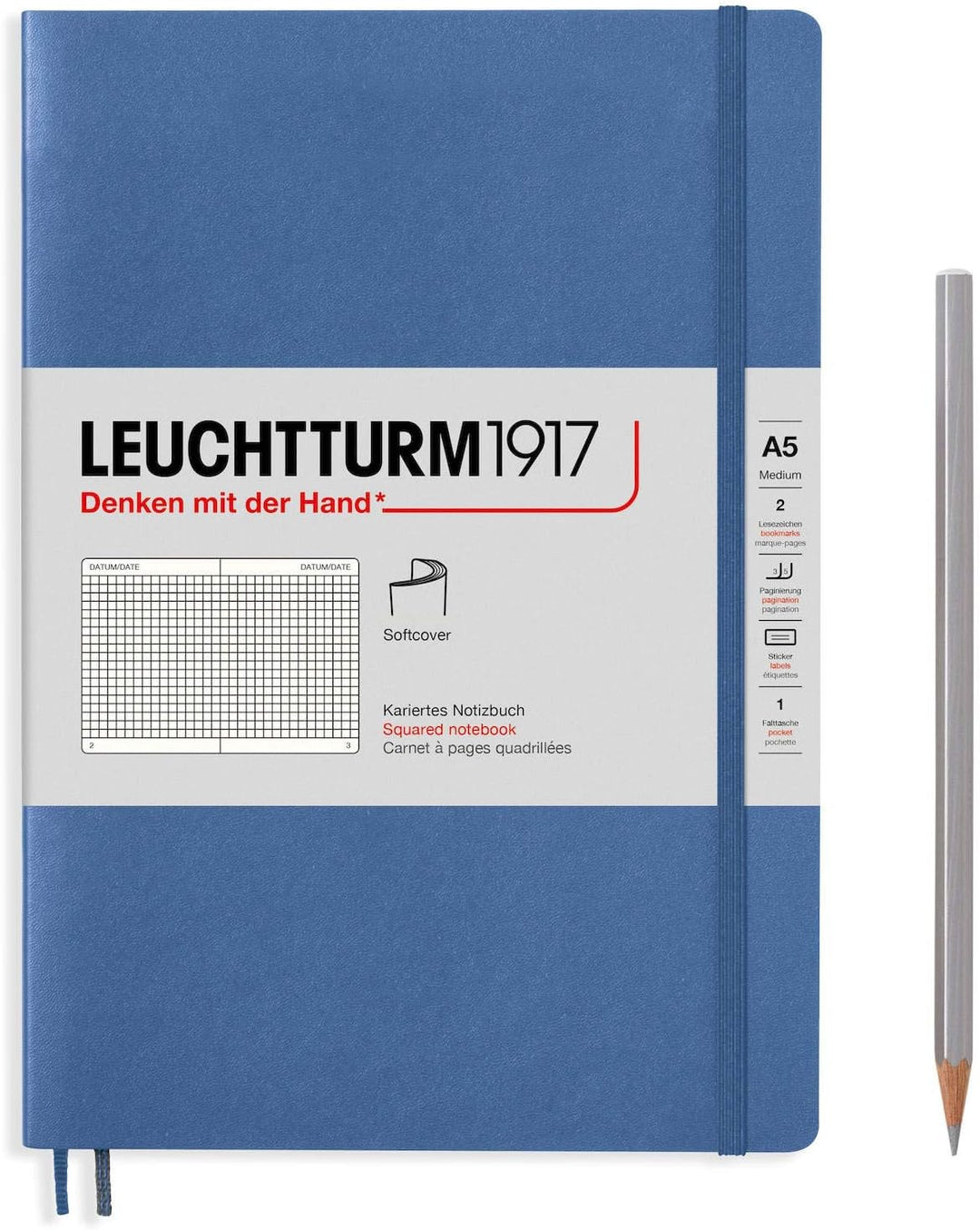 LEUCHTTURM 1917 - A7 Mini Daily Planner 2024 - English - (Black, Fores –  Buchan's Kerrisdale Stationery
