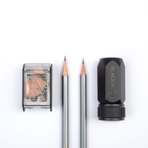 Product image for Blackwing two step long point with one step long sharpner for comparison