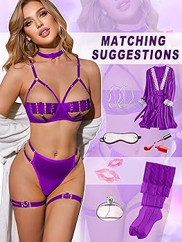 Purple lingerie set matching suggestions naughty girl essentials