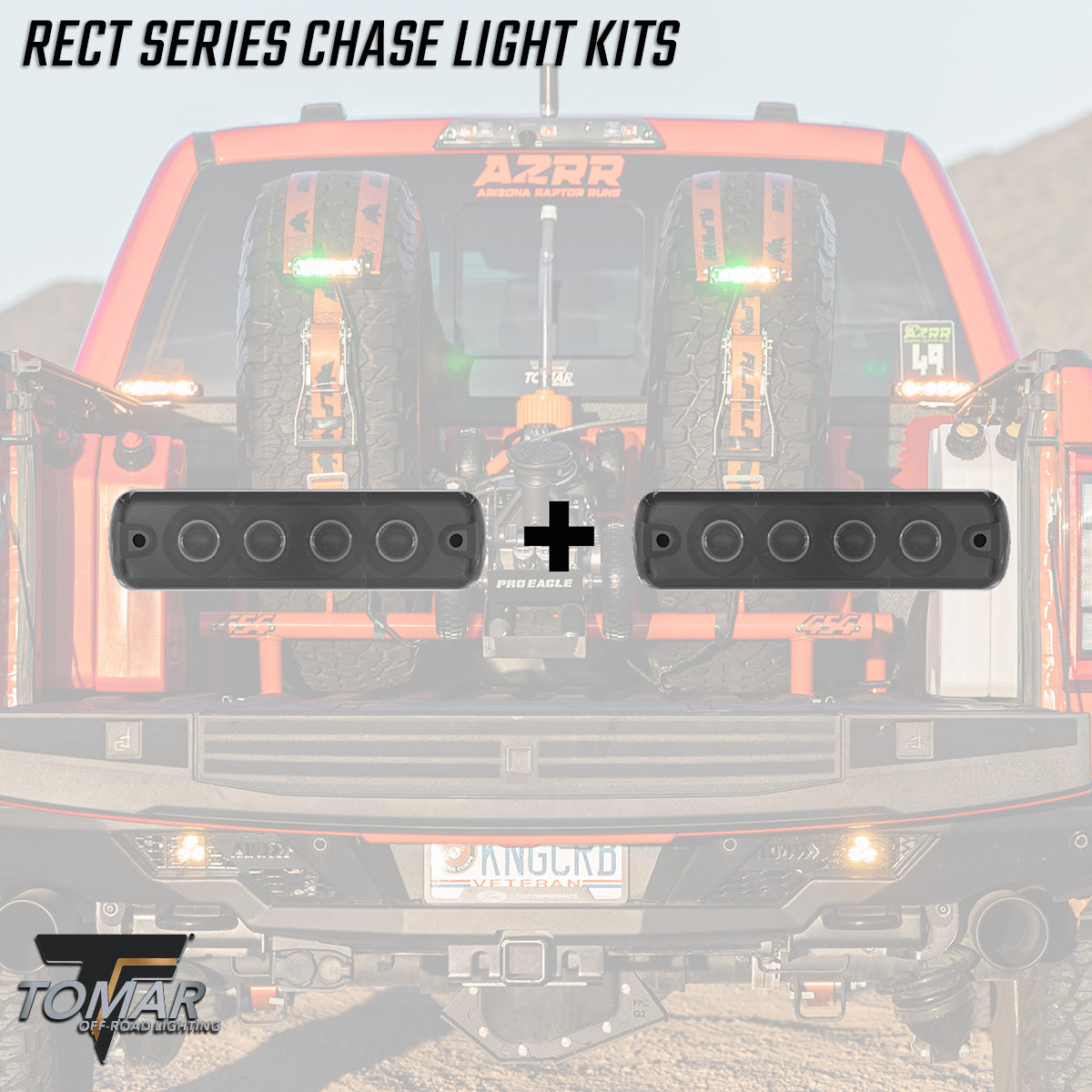 TOMAR RECT Chase light kits off-road