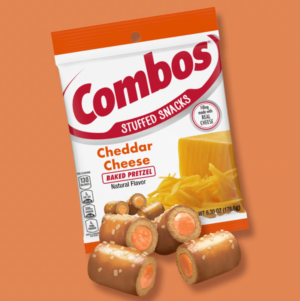Combos - Cheddar Cheese Baked Cracker Snacks - 178g