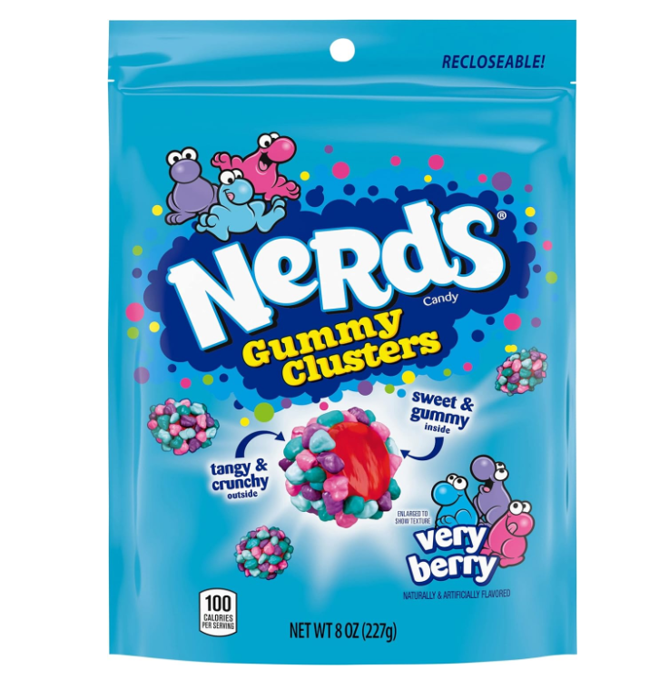 Nerds - Gummy Clusters Very Berry - Theatre Bag - 142g