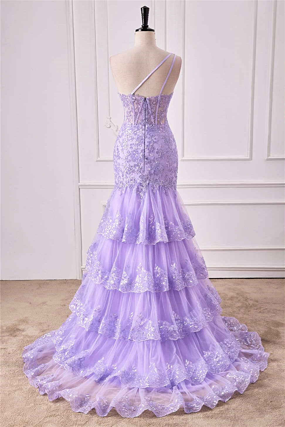 Lavender Ball Gown Prom Dresses Halter Quinceanera Dress ARD2230 – SheerGirl