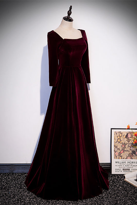 Velvet Dress Womens Long Sleeve Long Maxi Dress Cocktail Party Ball Gown  Dresses | eBay