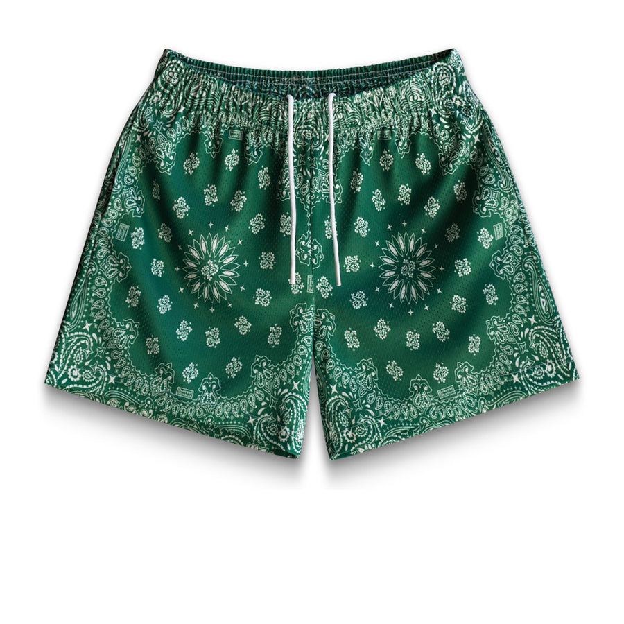 BRAVEST STUDIOS PAISLEY LOUIS VUITTON SHORTS BLUE YELLOW - Louis