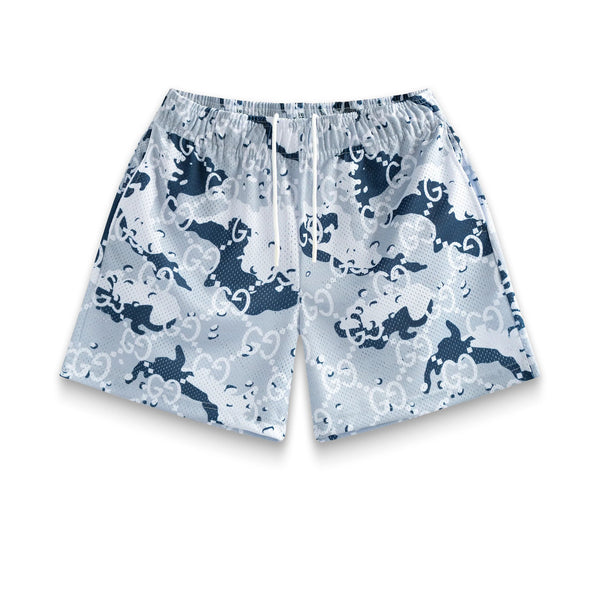 PRE-ORDER BRAVEST STUDIOS PAISLEY S/S MID G CAMO SHORTS POLAR - Lyzence