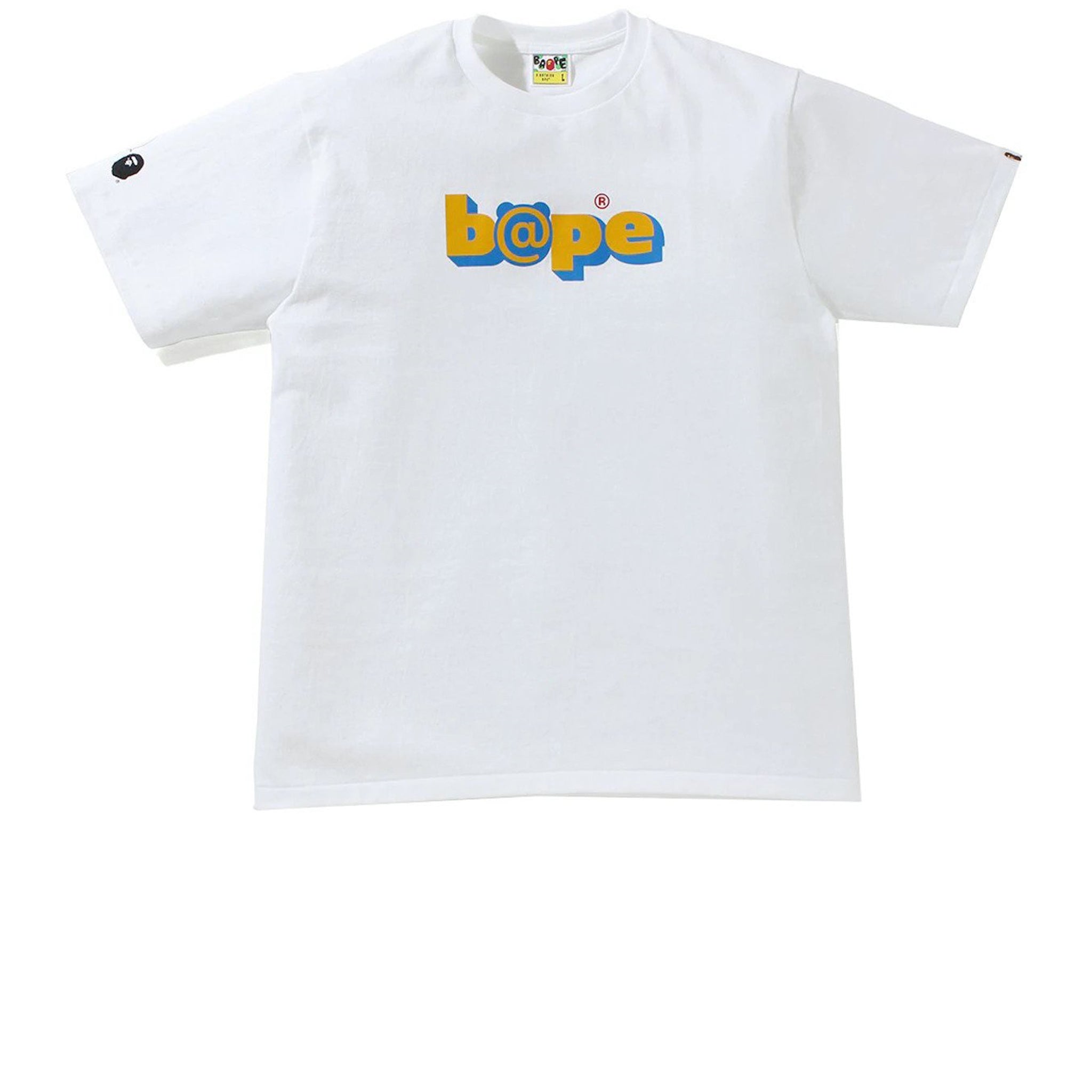 BAPE Baby Milo Shark College Tee White/Gray