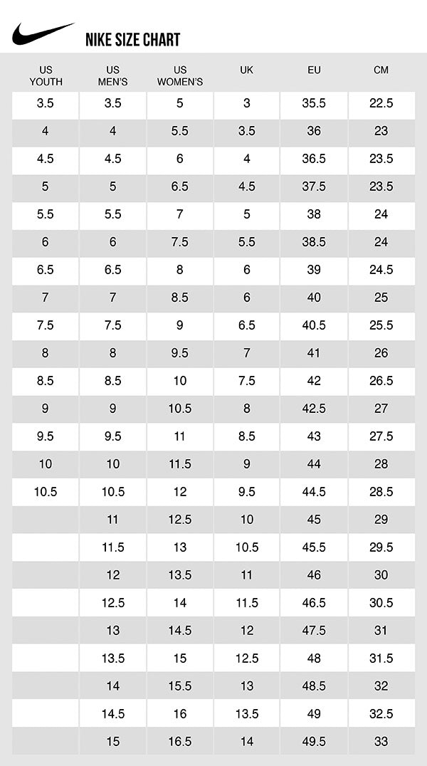 Nike Dunks Size Chart | lupon.gov.ph