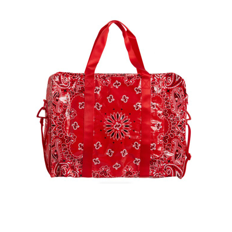 SUPREME BANDANA TARP DUFFLE BAG RED SS21 - Stay Fresh