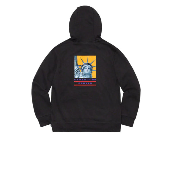 THE NORTH FACE X SUPREME STATUE OF LIBERTY HOODED SWEATSHIRT BLACK