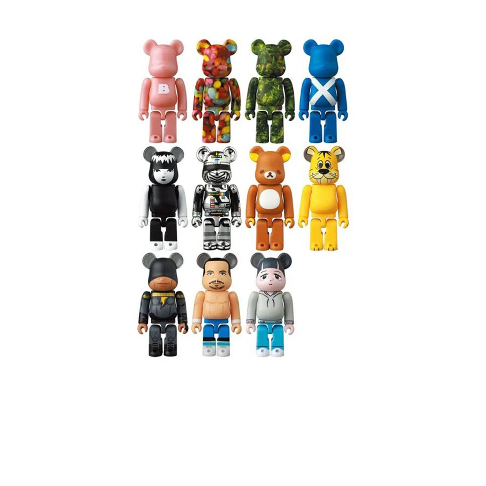 Bearbrick mit Louis Vuitton und Supreme Logo